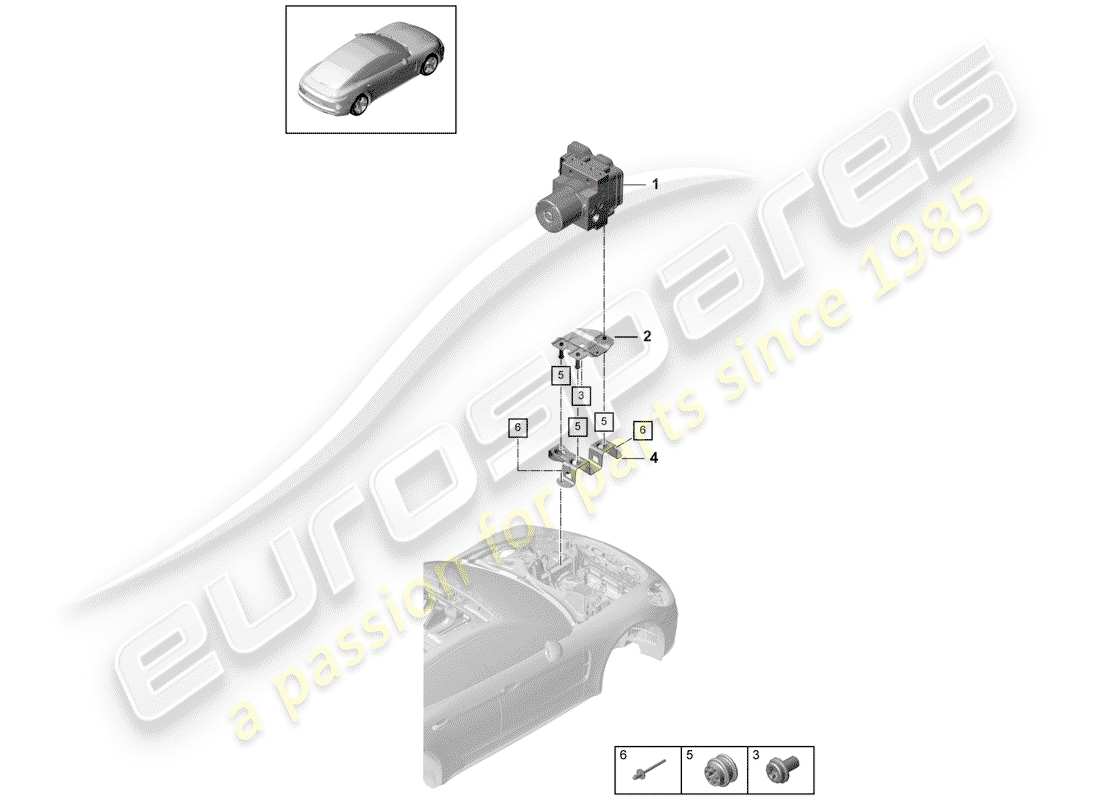 porsche 2019 (panamera 971-1) hydraulic unit part diagram