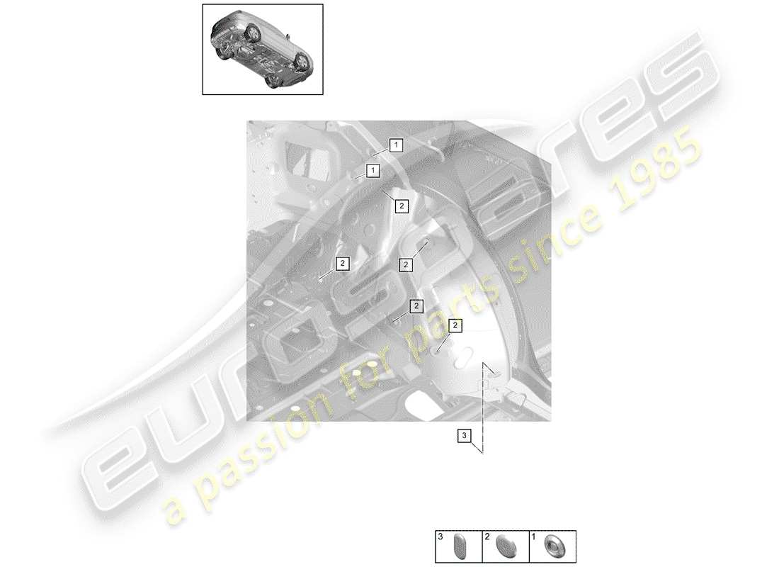 porsche 2018 (cayenne e3 9ya/9yb) plug part diagram
