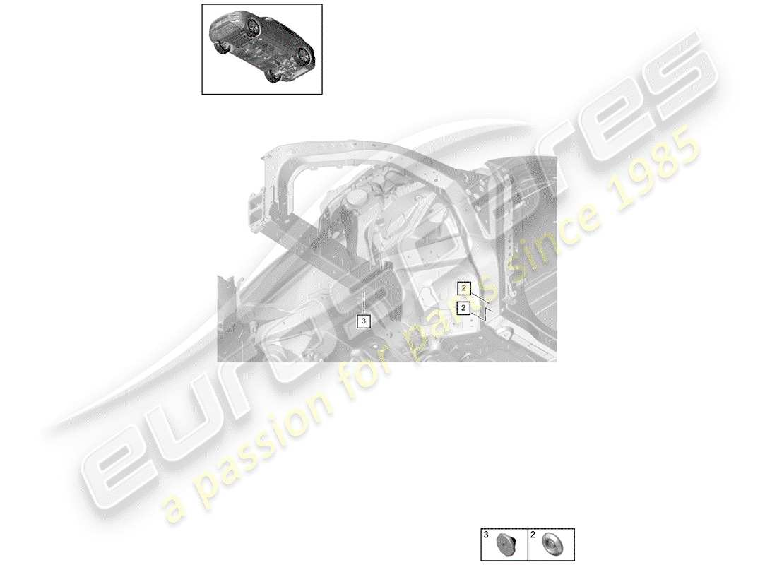porsche 2020 (cayenne e3 9ya/9yb) plug part diagram