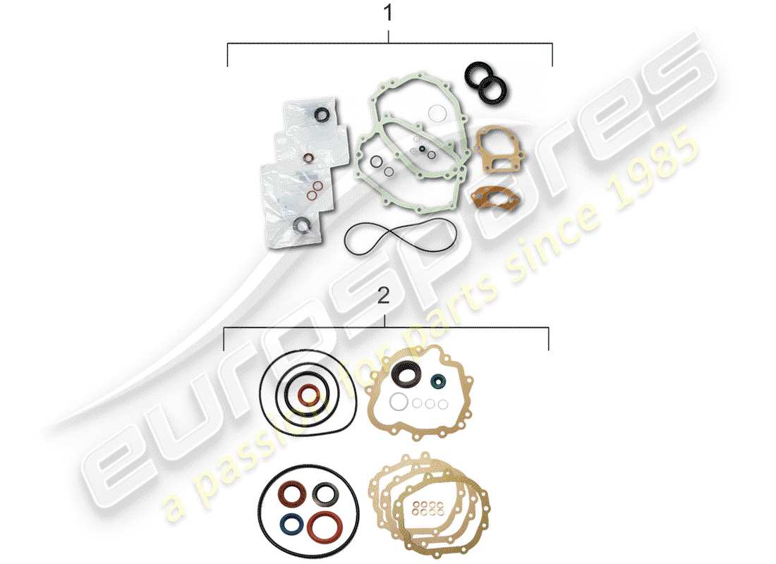 porsche 1976 (911) repair kits part diagram