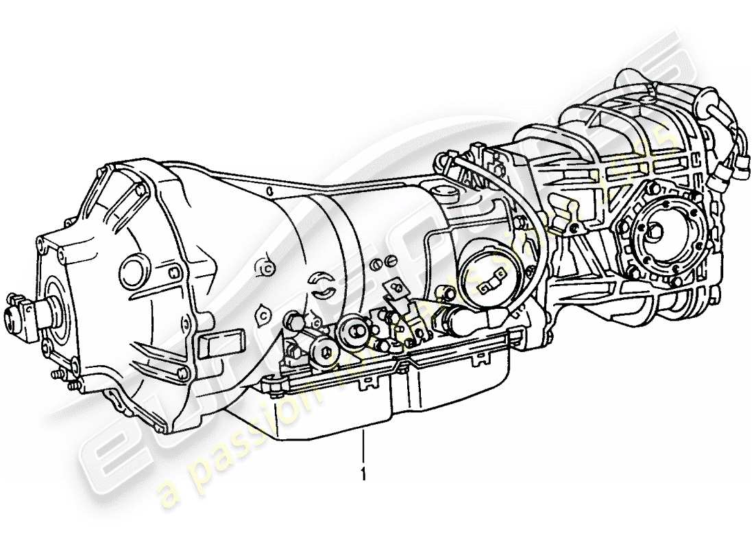 porsche replacement catalogue (1966) automatic transmission parts diagram