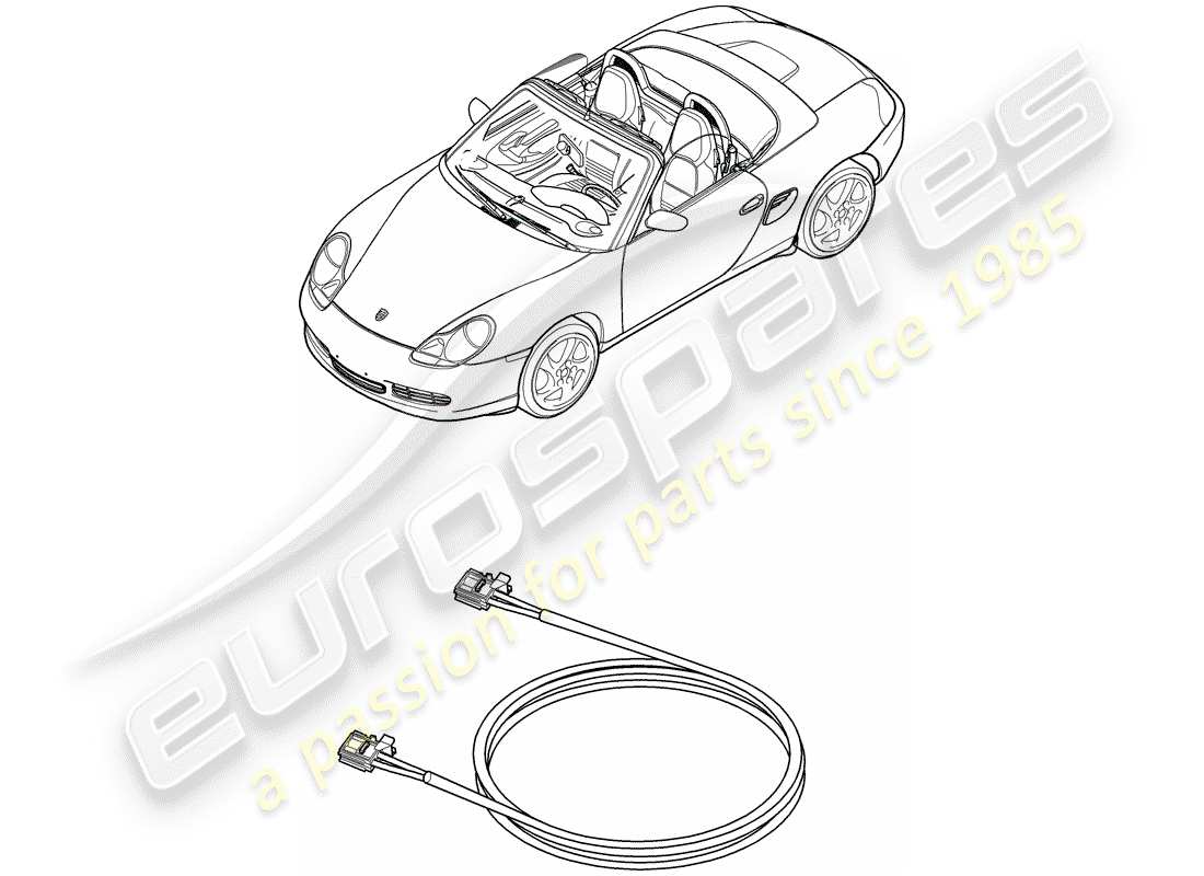 porsche 2003 (986 boxster) light fibre optic - d - mj 2003>> part diagram