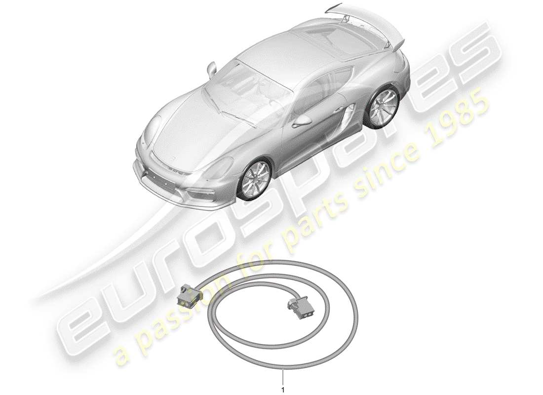 porsche 2016 (981 cayman gt4) wiring harnesses part diagram