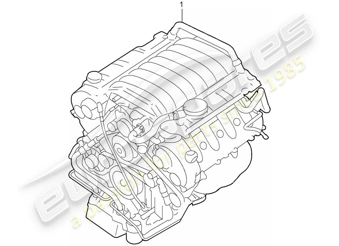 porsche 2007 (cayenne e1 9pa) replacement engine part diagram