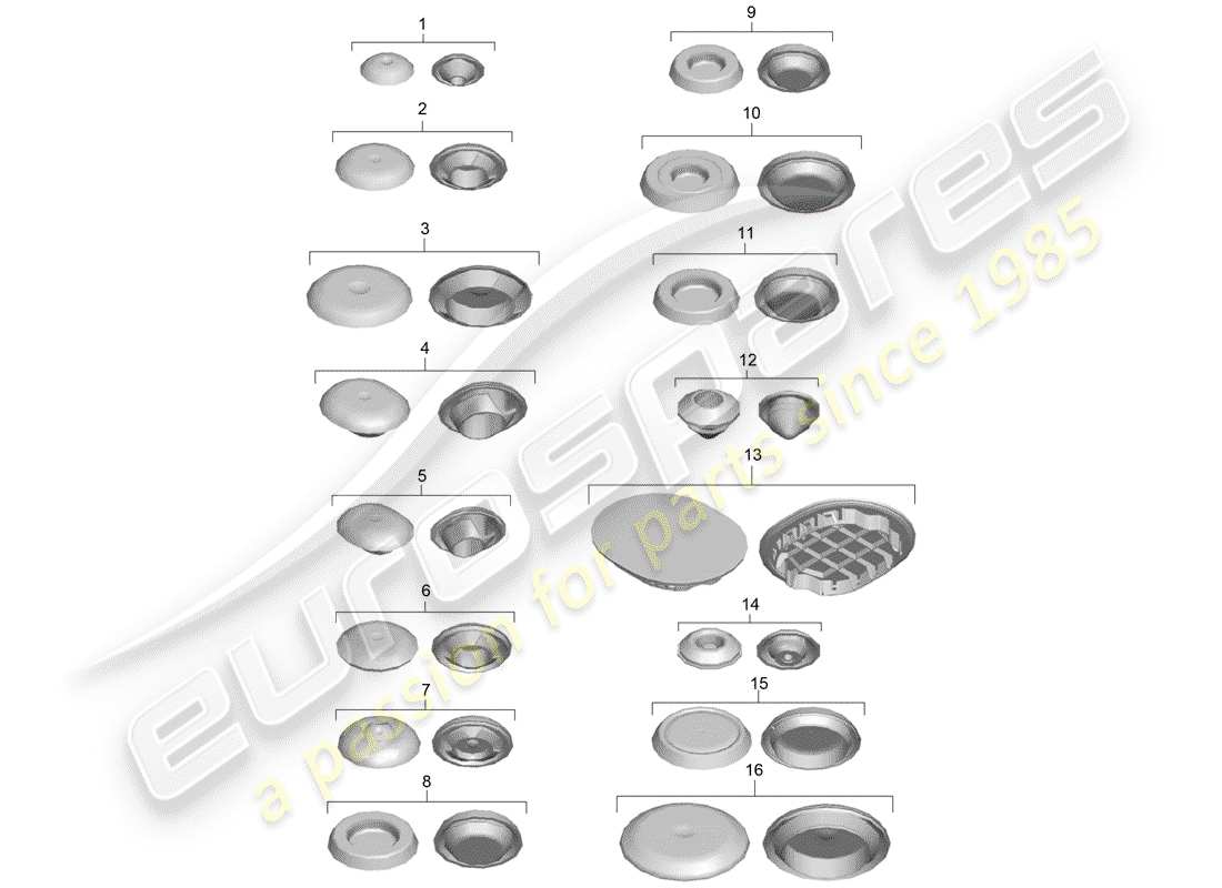 porsche cayman 981 (2014) plug part diagram