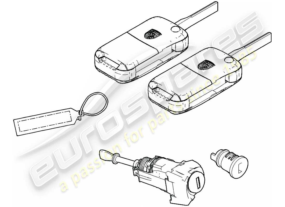 porsche 2005 (cayenne e1 9pa) repair kits part diagram