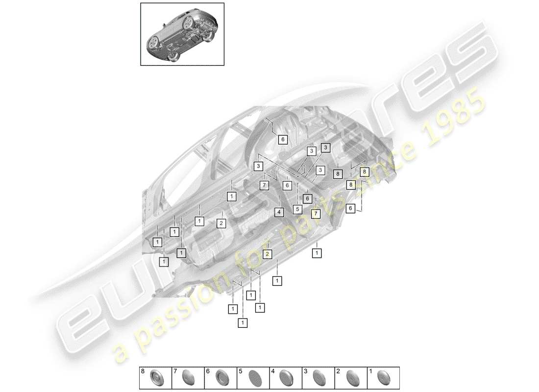 porsche 2020 (macan) plug part diagram