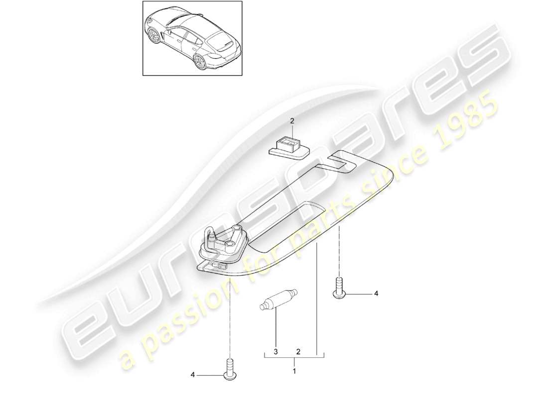 porsche 2012 (panamera 970) sun vizors d - mj 2015>> part diagram