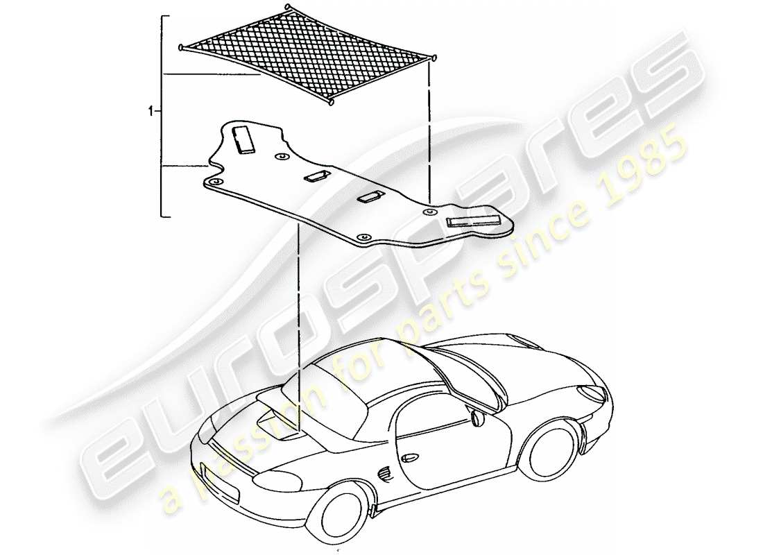 porsche tequipment catalogue (2007) cargo net part diagram