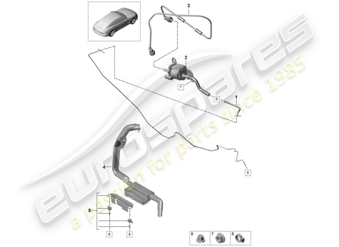 porsche 2018 (panamera 971-1) additional heater part diagram