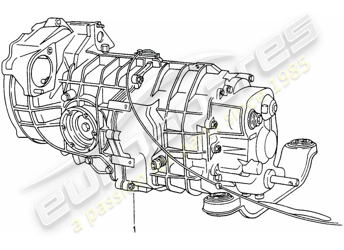porsche replacement catalogue (1991) manual gearbox parts diagram