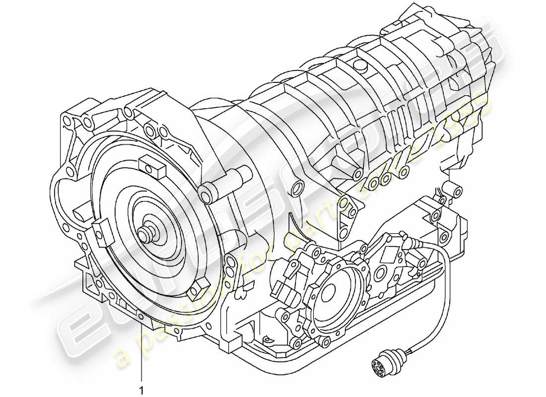 porsche 1985 (refurbished and exchange catalogue) replacement transmission parts diagram