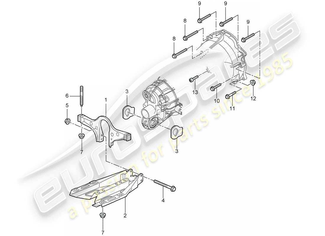 porsche 2005 (997-1) manual gearbox part diagram