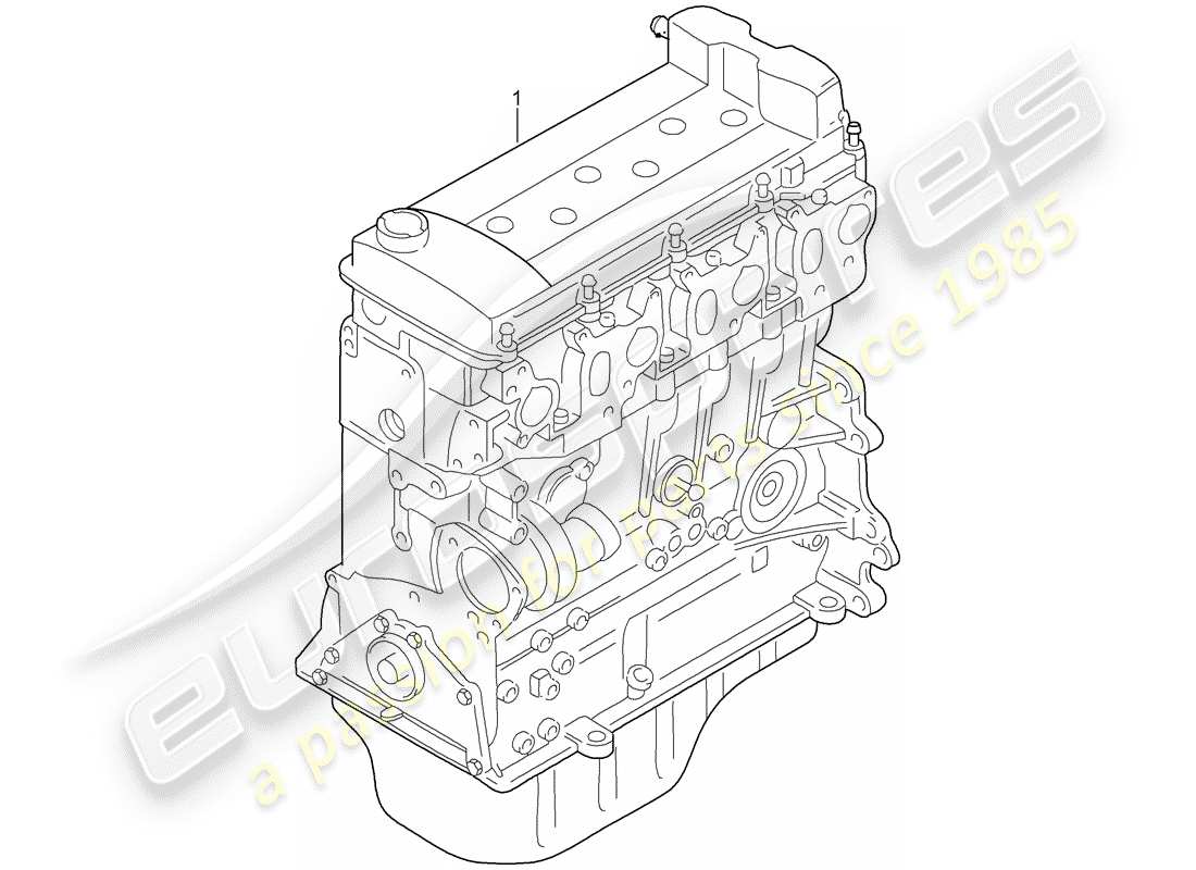 porsche 2010 (cayenne e1 9pa) long block part diagram