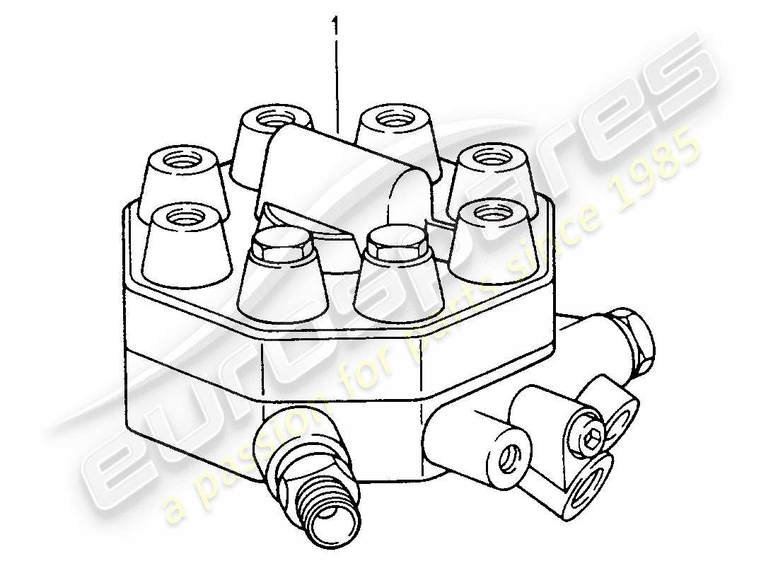 porsche 2008 (refurbished and exchange catalogue) fuel distributor part diagram