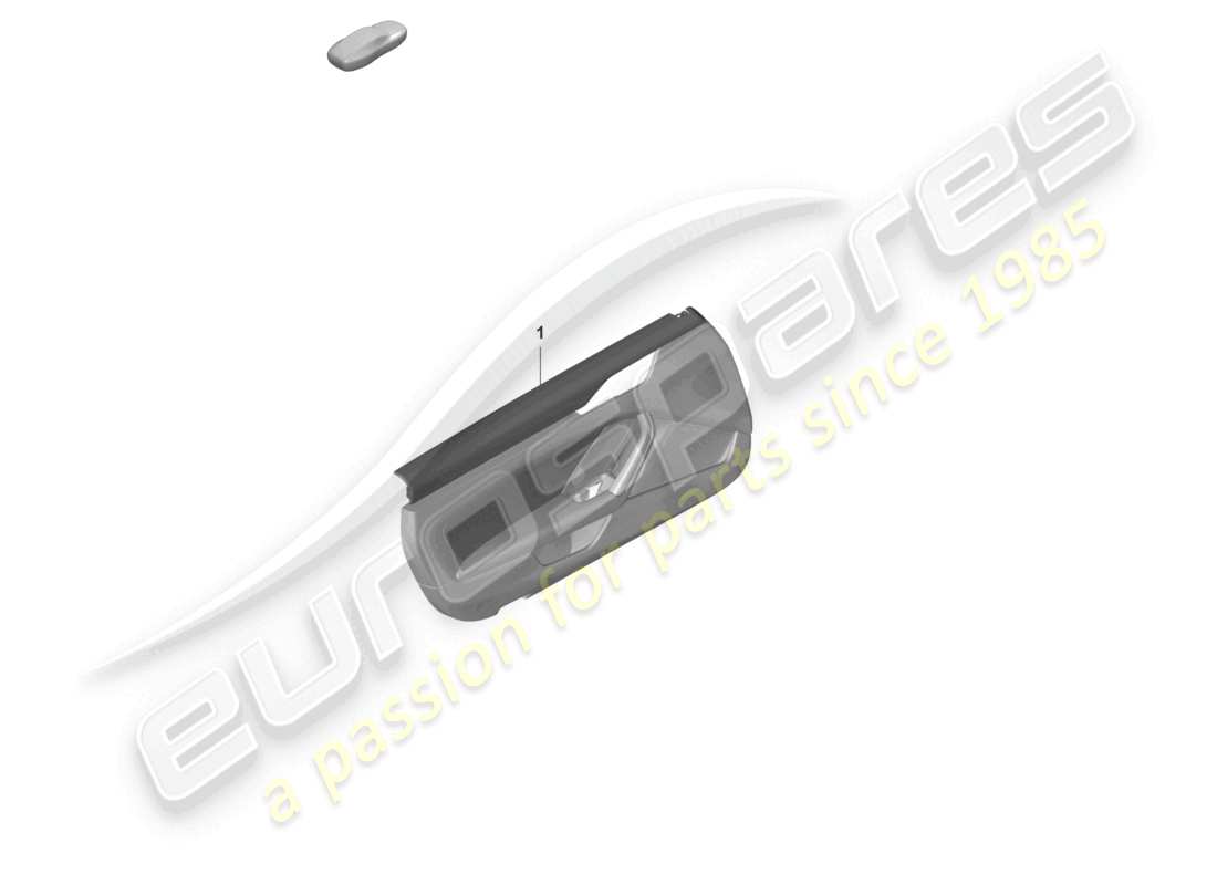 porsche 2019 (992-1) door panel for vehicles with leather trim two-colour heritage design package pure part diagram