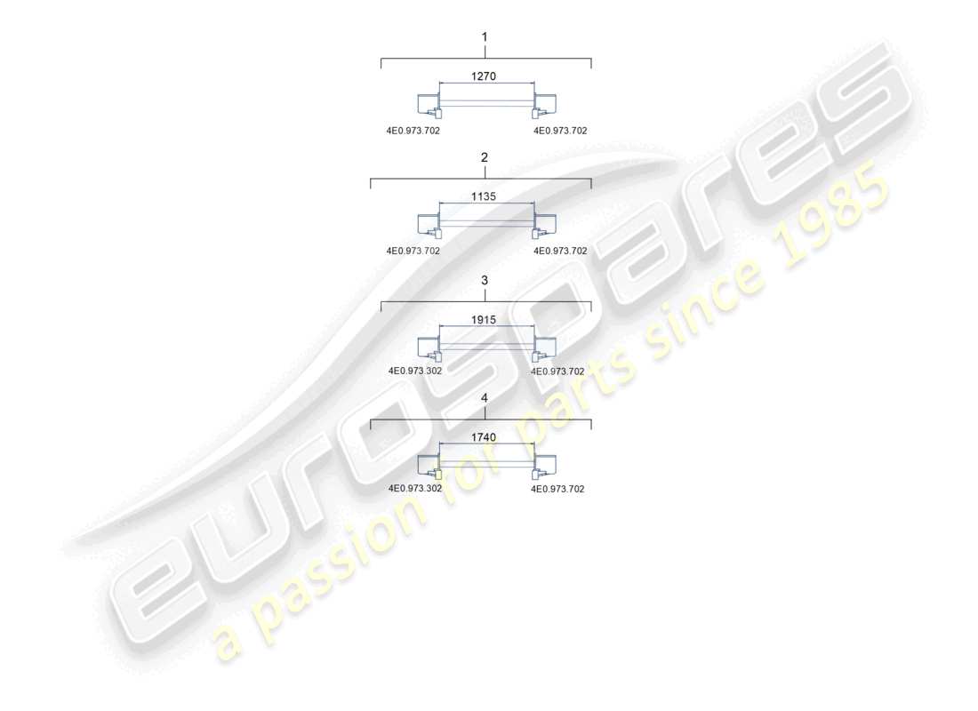 porsche 2014 (macan) single wire connecting line fibre optic wave conductor part diagram