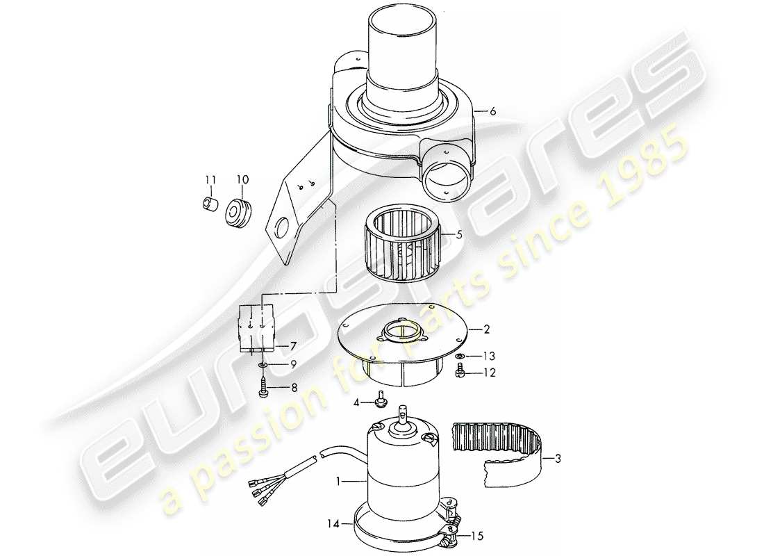 porsche 1968 (911/912) repair material - fan - d >> - mj 1968 part diagram