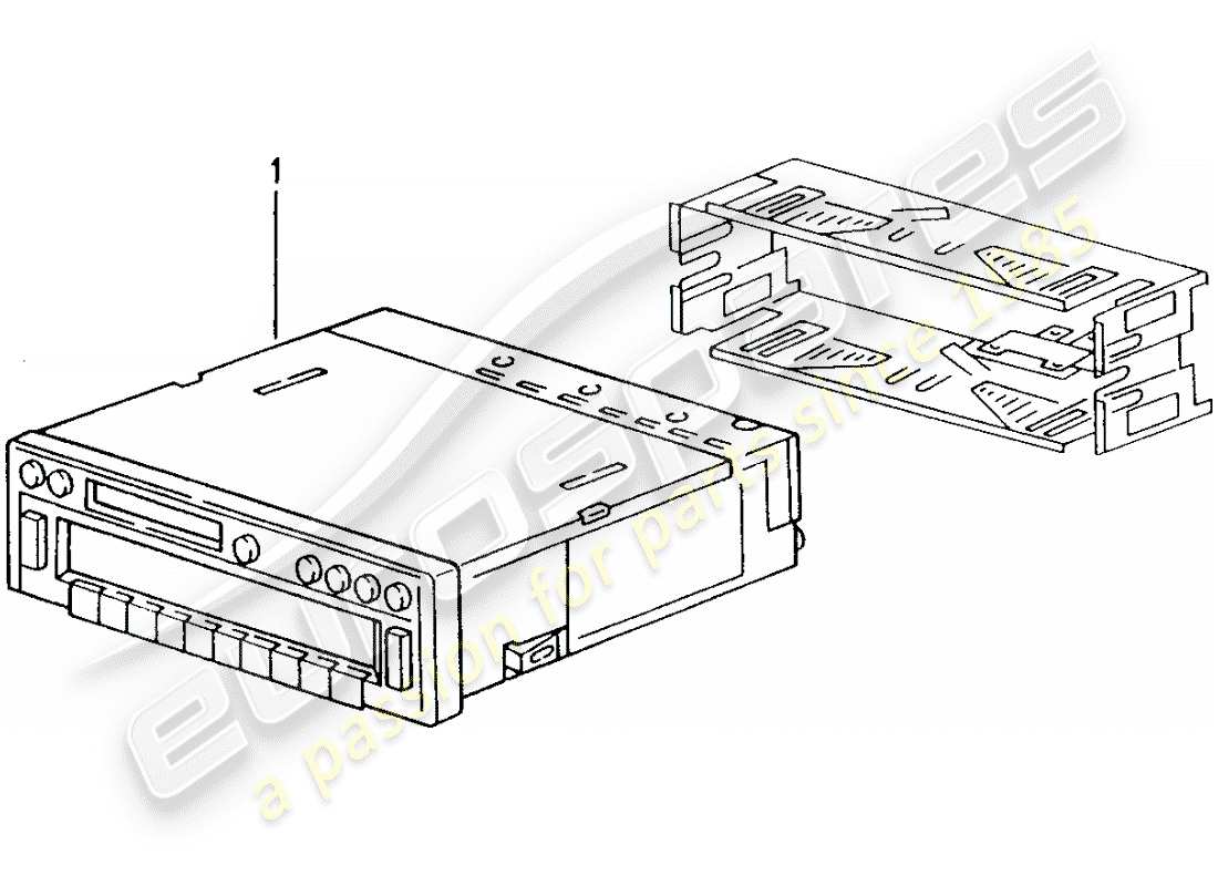 porsche 2003 (tequipment) radio unit part diagram