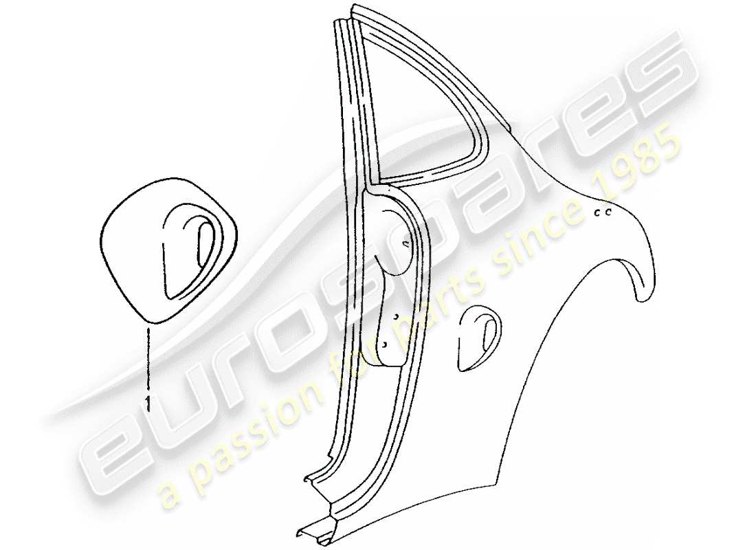 porsche tequipment catalogue (1991) air duct part diagram