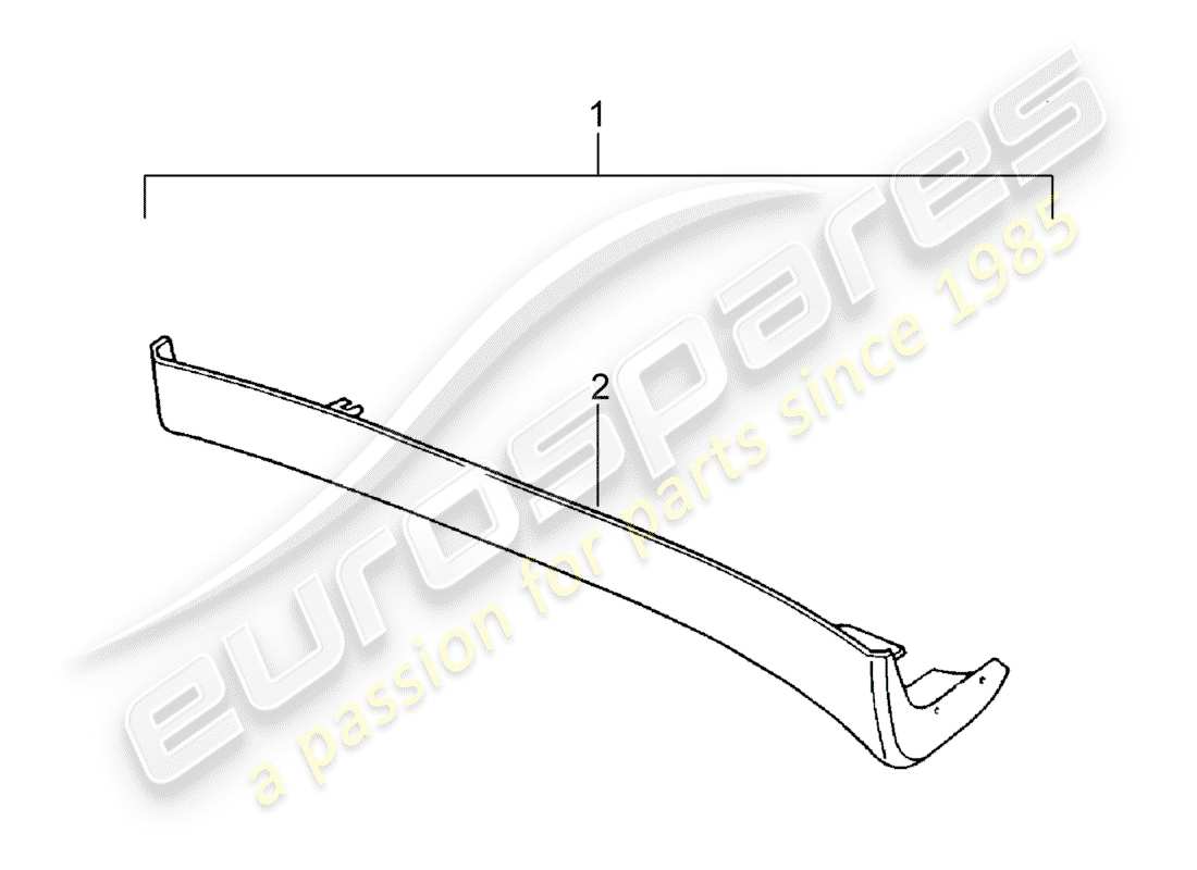 porsche 2004 (tequipment) side member trim part diagram