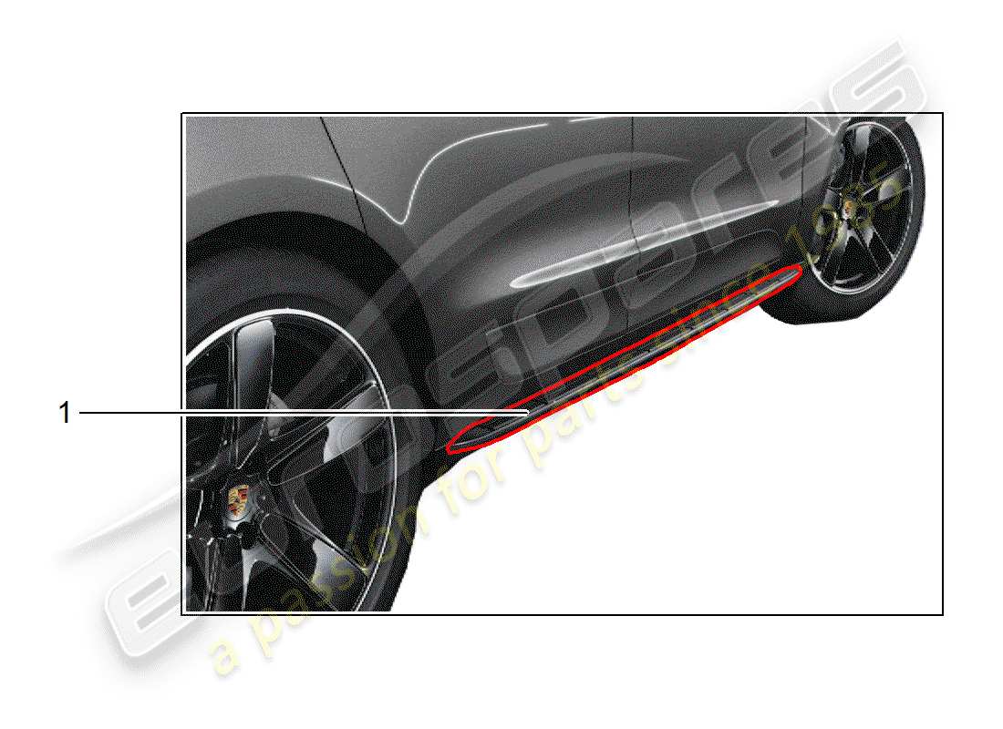 porsche 2016 (tequipment macan) step part diagram