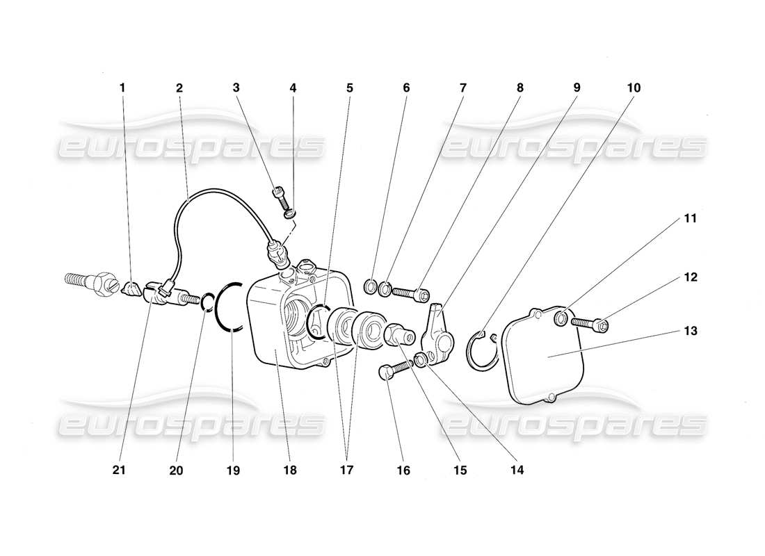 lamborghini diablo sv (1997) phase sensors parts diagram