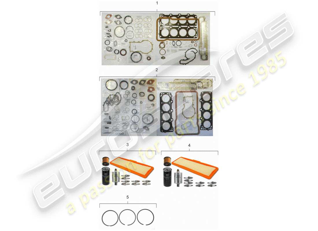 a part diagram from the porsche 928 parts catalogue