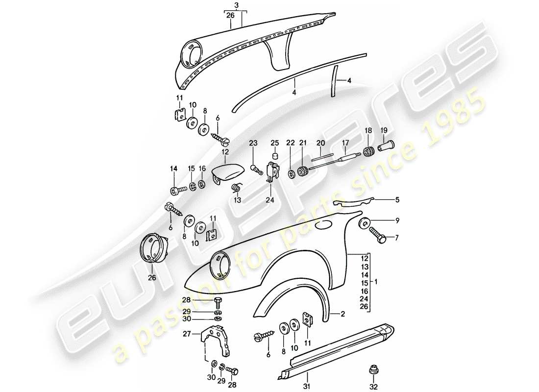 part diagram containing part number n 0115501