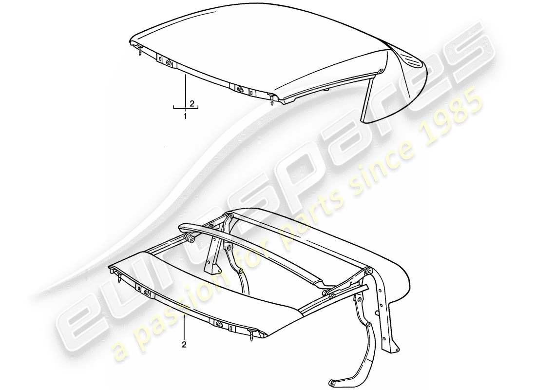a part diagram from the porsche 911 parts catalogue