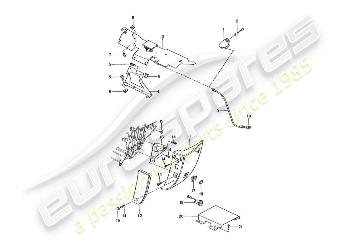 VIEW PARTS DIAGRAMS FROM THE PORSCHE BOXSTER PARTS CATALOGUE a part diagram from the porsche boxster parts catalogue