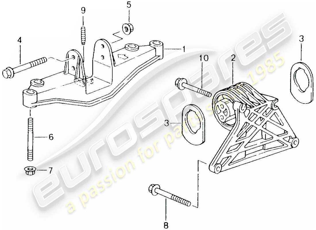 a part diagram from the porsche boxster parts catalogue