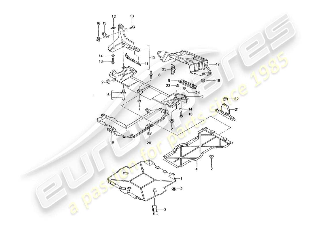 a part diagram from the porsche boxster parts catalogue
