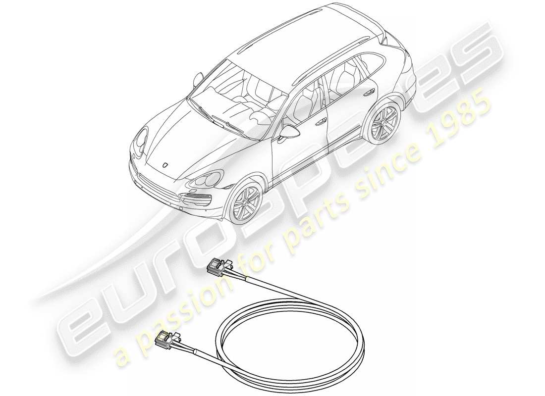 a part diagram from the porsche cayenne parts catalogue