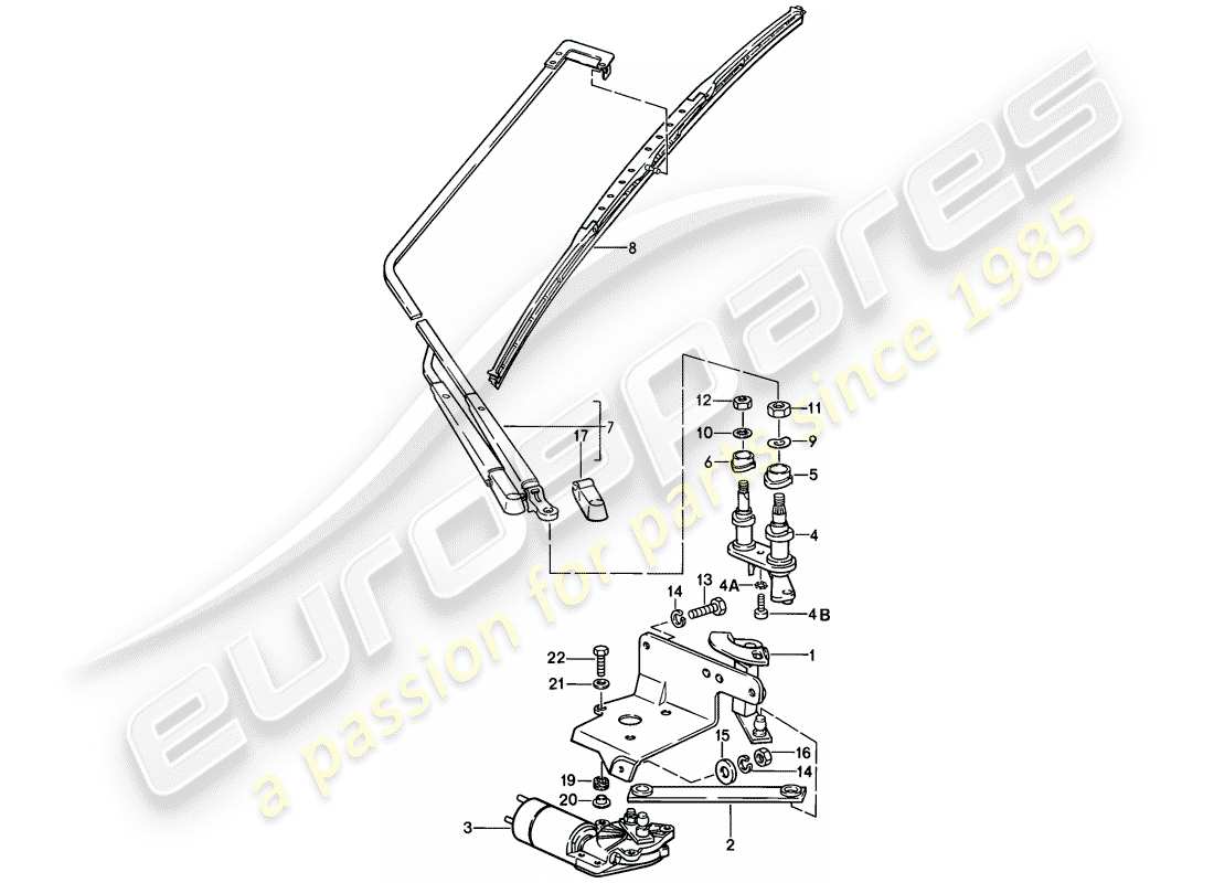 a part diagram from the porsche 928 parts catalogue