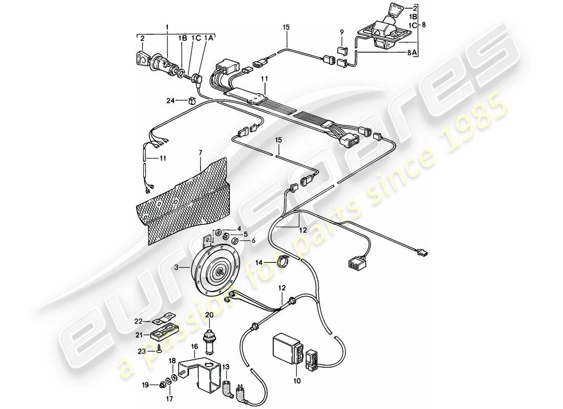 VIEW PARTS DIAGRAMS FROM THE PORSCHE 928 PARTS CATALOGUE a part diagram from the porsche 928 parts catalogue