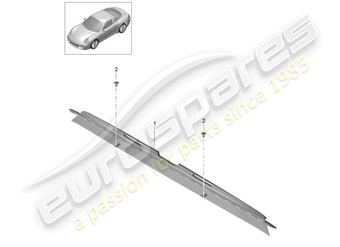 a part diagram from the porsche 2014 (991-1) parts catalogue