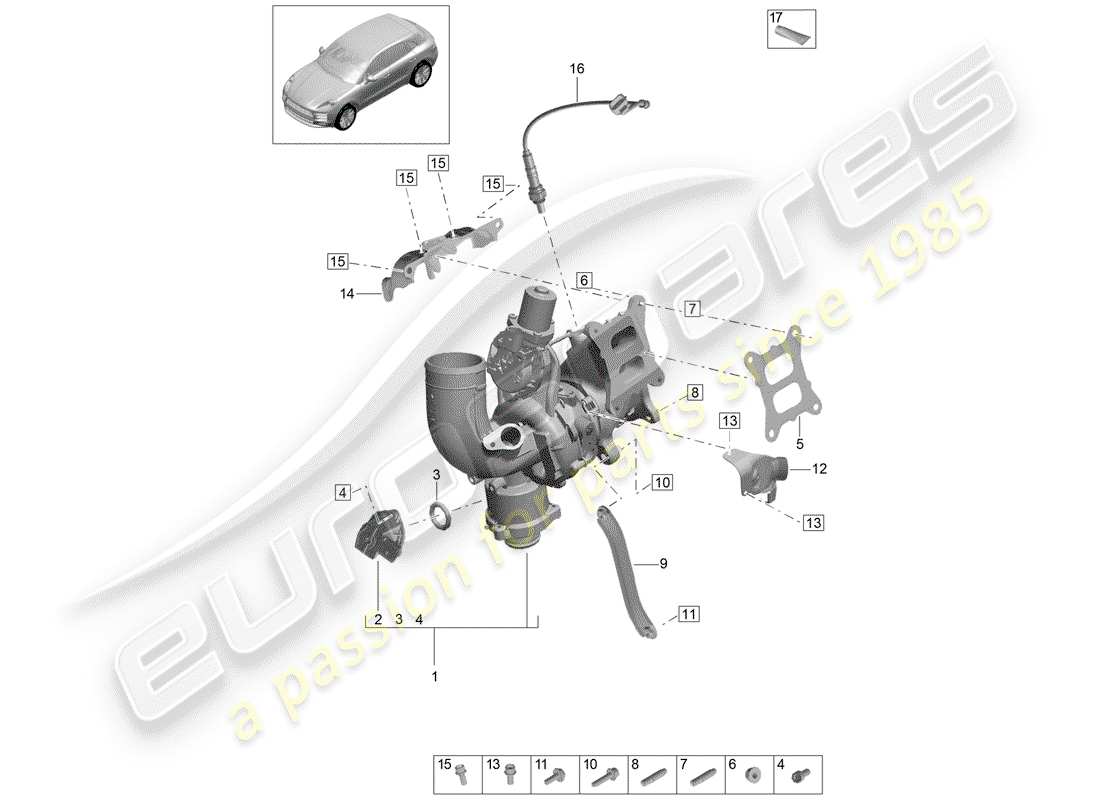 part diagram containing part number pac145536