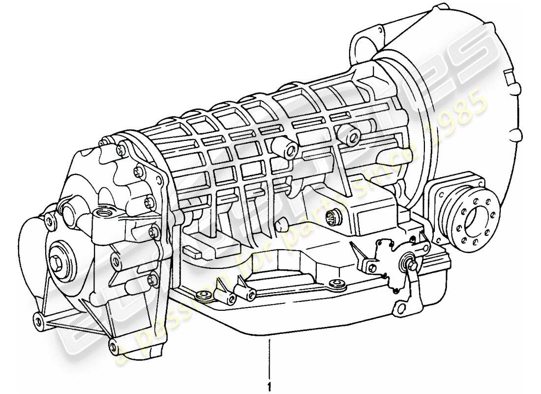 porsche 1998 (993) tiptronic - replacement transmission parts diagram