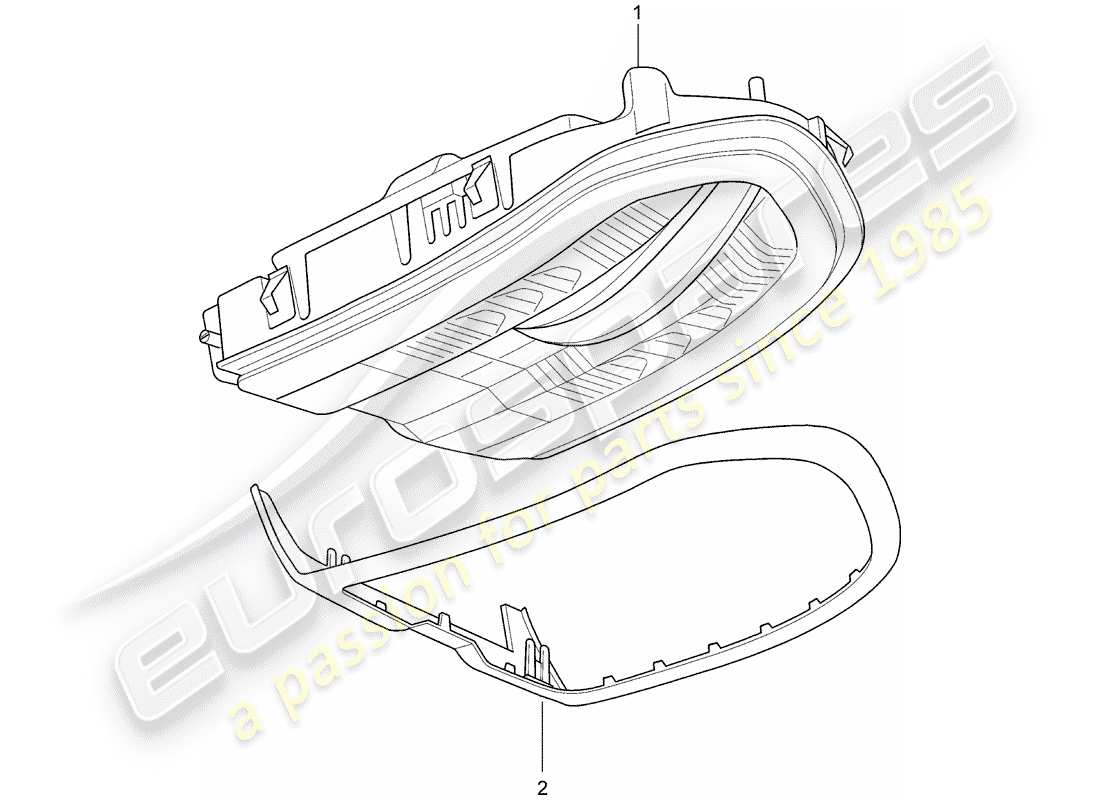 porsche panamera 970 (2014) bracket part diagram