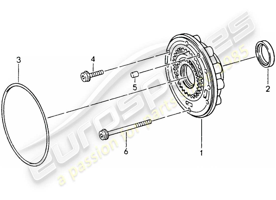 porsche 1994 (993) tiptronic - oil pump part diagram