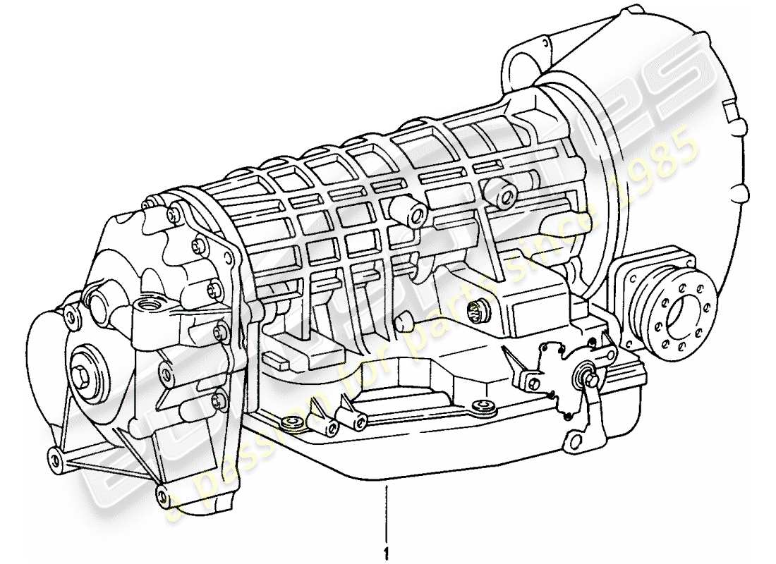 porsche 993 (1997) tiptronic - replacement transmission part diagram