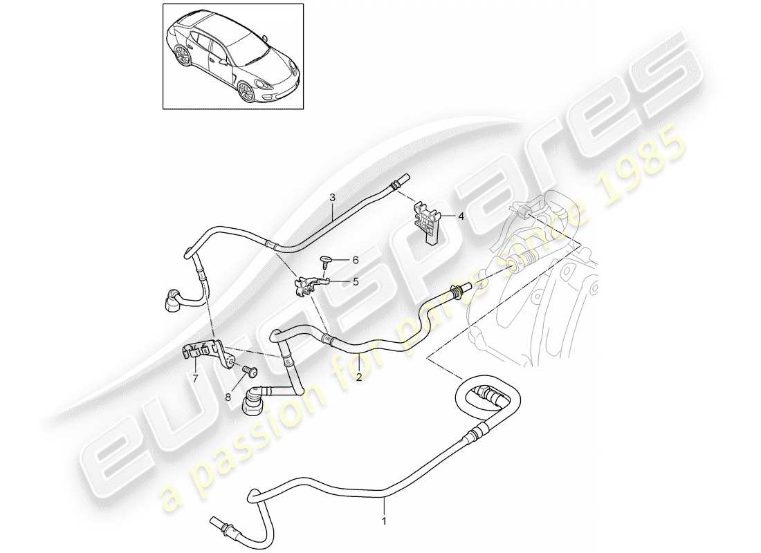 porsche 2014 (panamera 970) fuel system part diagram