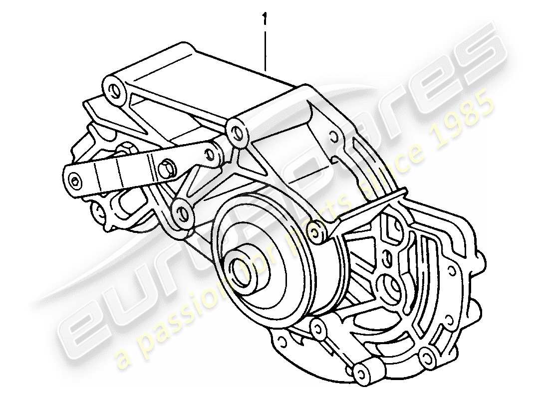 porsche 2008 (refurbished and exchange catalogue) water pump part diagram