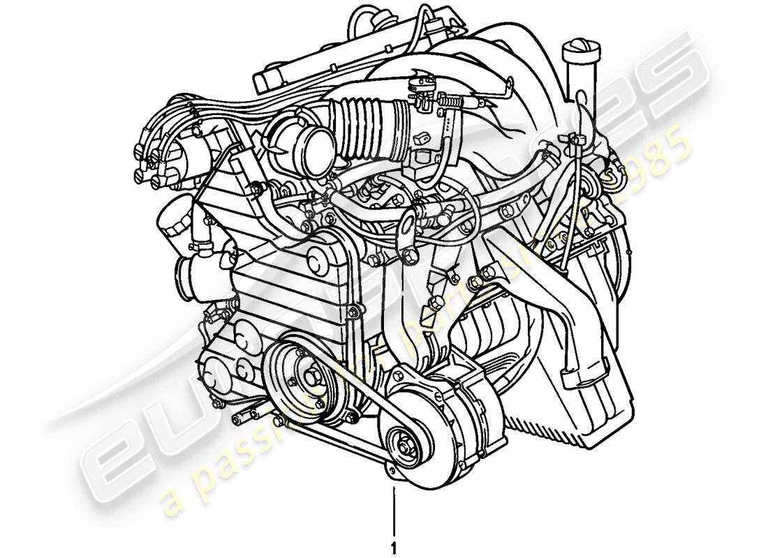 porsche 1983 (944) replacement engine parts diagram