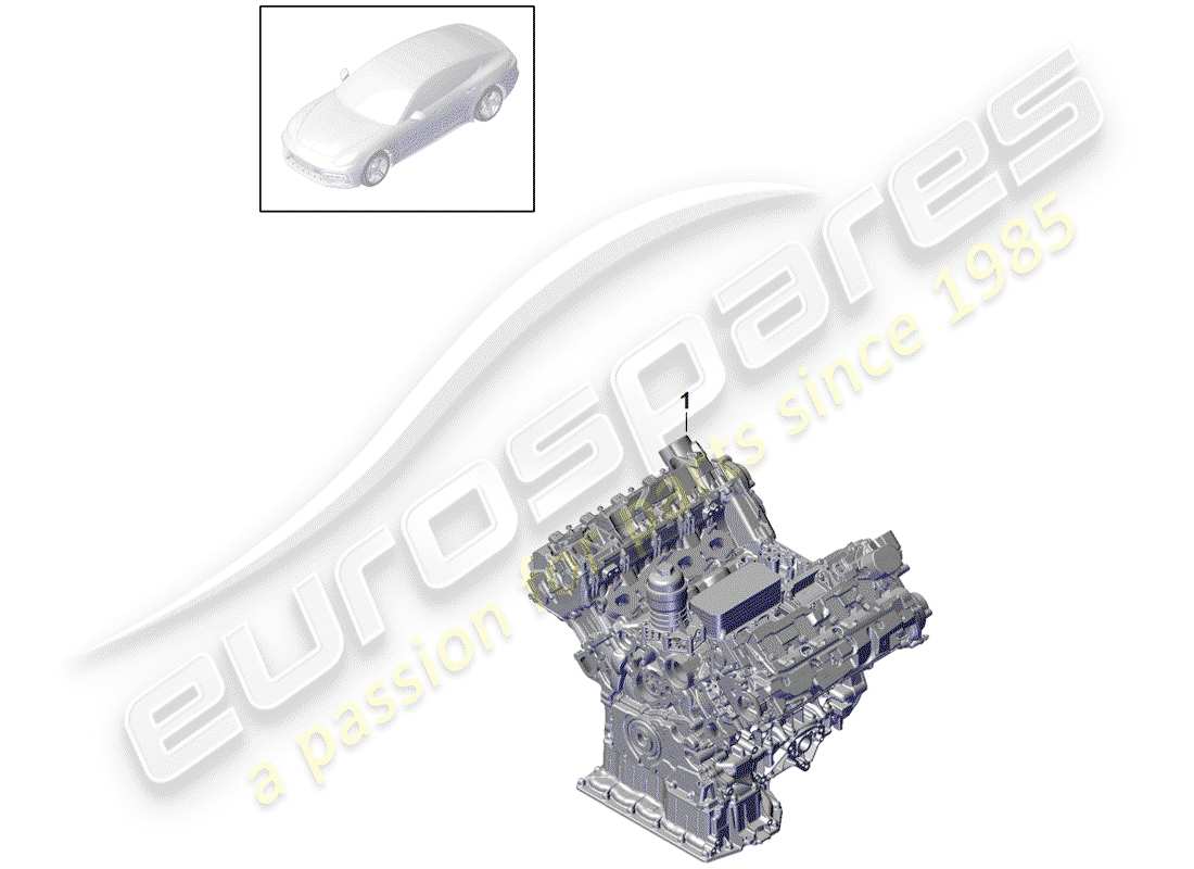 porsche 2017 (panamera 971-1) long block part diagram