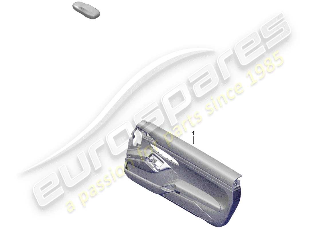 porsche 2020 (718 boxster spyder) door panel parts diagram