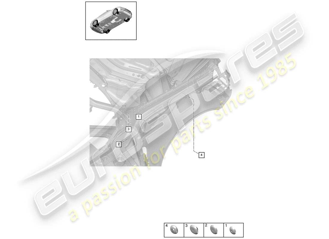 porsche 2019 (panamera 971-1) plug part diagram