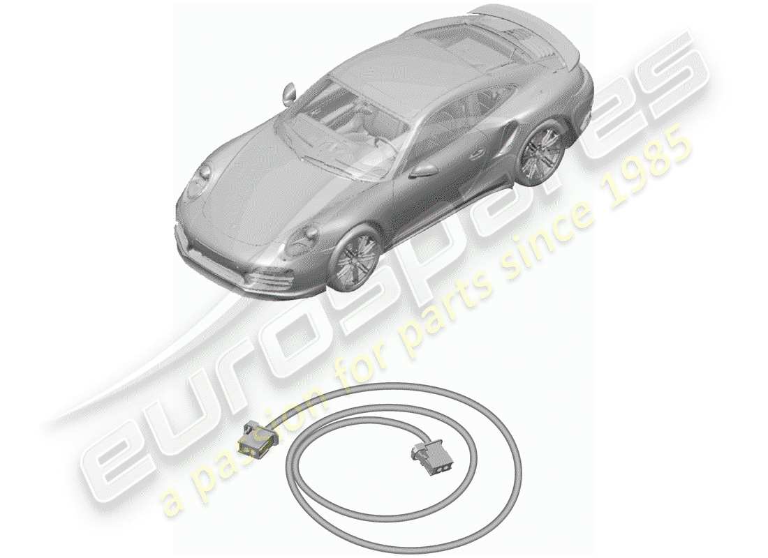 porsche 2016 (991-1 turbo) wiring harnesses part diagram