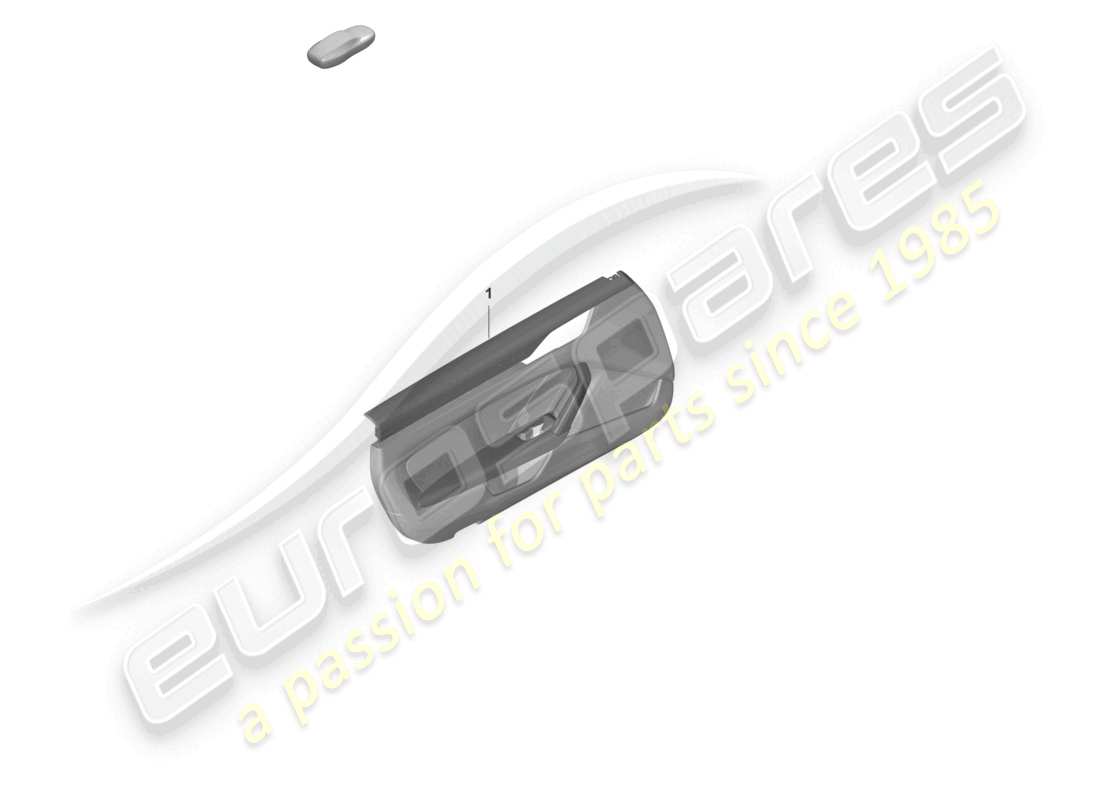 porsche 2019 (992-1) door panel for vehicles with leather package equipment part diagram